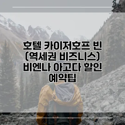 호텔 카이저호프 빈 (역세권 비즈니스) 비엔나 아고다 할인 예약팁
