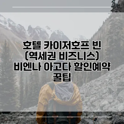 호텔 카이저호프 빈 (역세권 비즈니스) 비엔나 아고다 할인예약 꿀팁