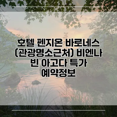 호텔 펜지온 바로네스 (관광명소근처) 비엔나 빈 아고다 특가 예약정보