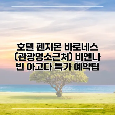 호텔 펜지온 바로네스 (관광명소근처) 비엔나 빈 아고다 특가 예약팁