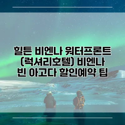 힐튼 비엔나 워터프론트 (럭셔리호텔) 비엔나 빈 아고다 할인예약 팁