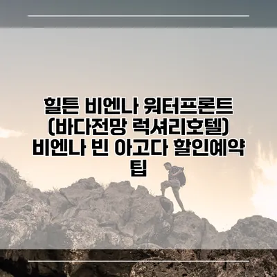 힐튼 비엔나 워터프론트 (바다전망 럭셔리호텔) 비엔나 빈 아고다 할인예약 팁