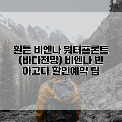힐튼 비엔나 워터프론트 (바다전망) 비엔나 빈 아고다 할인예약 팁