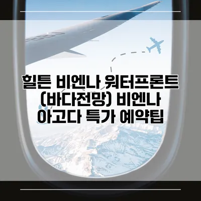 힐튼 비엔나 워터프론트 (바다전망) 비엔나 아고다 특가 예약팁