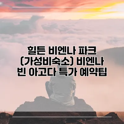 힐튼 비엔나 파크 (가성비숙소) 비엔나 빈 아고다 특가 예약팁