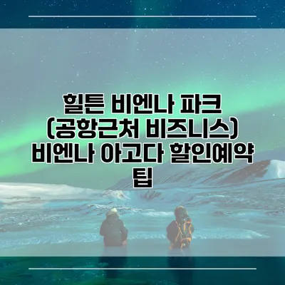 힐튼 비엔나 파크 (공항근처 비즈니스) 비엔나 아고다 할인예약 팁