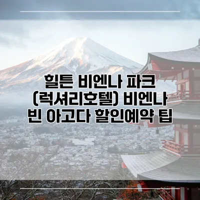 힐튼 비엔나 파크 (럭셔리호텔) 비엔나 빈 아고다 할인예약 팁