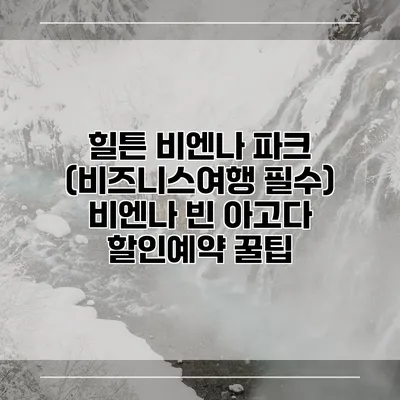힐튼 비엔나 파크 (비즈니스여행 필수) 비엔나 빈 아고다 할인예약 꿀팁